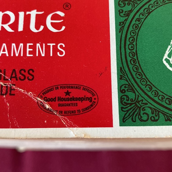 Shiny Brite 7 Christmas Glass Ball Ornaments Vintage - Picture 12 of 13